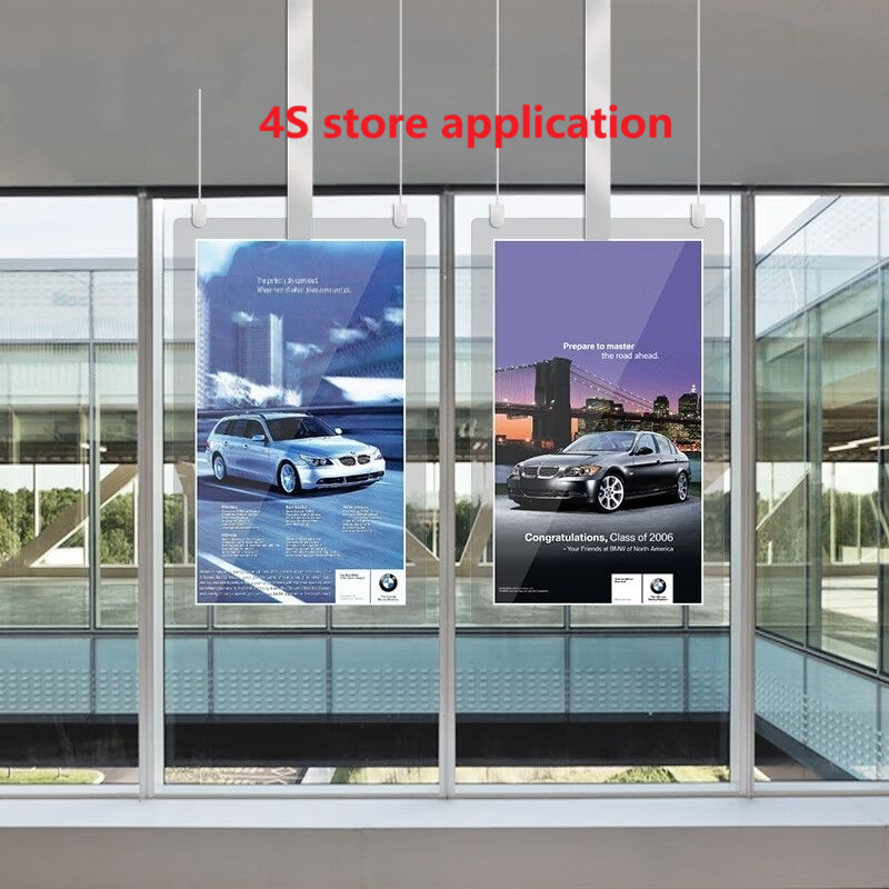 Intelligent dual screen display counting advertising machine