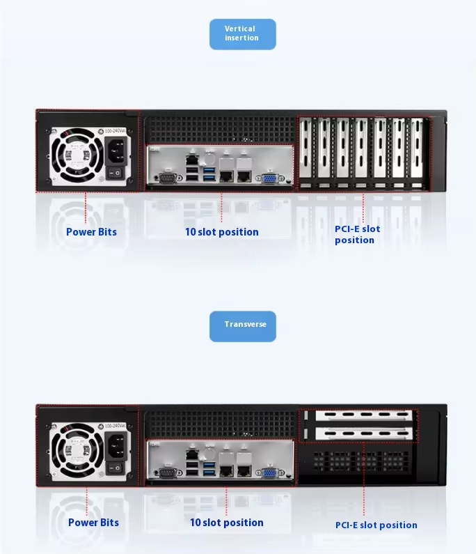 2U short depth rack mounted industrial IoT server