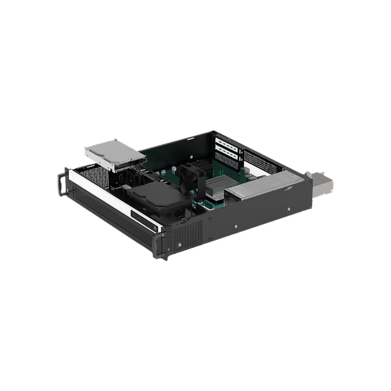 2U short depth rack mounted industrial IoT server