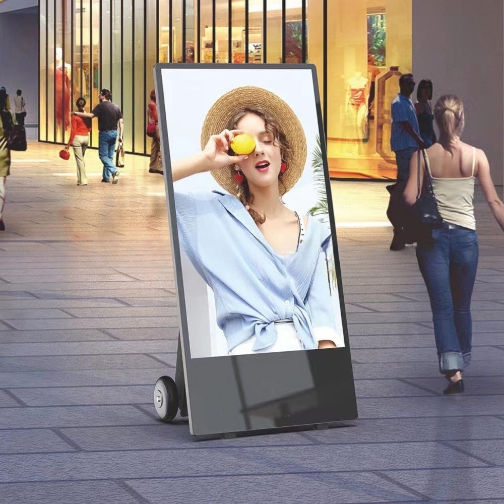 Outdoor mobile advertising machine