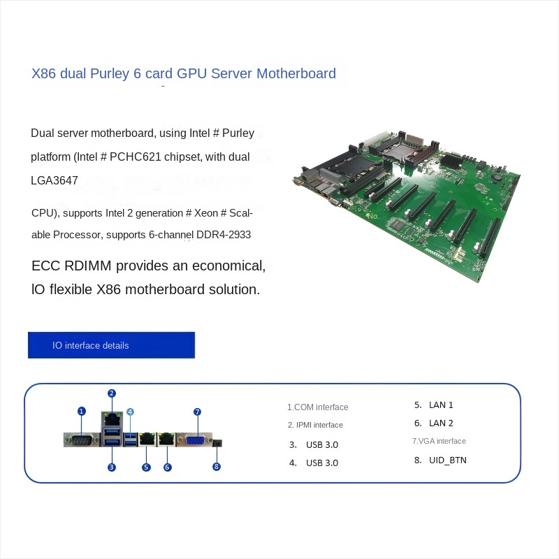 Intel ®  Xeon ®  Dual Purley GPU Server Master